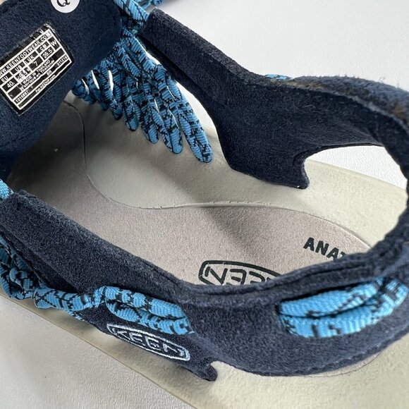 KEEN Uneek 1016897 Sandals Womens US 9.5 Braided Bungee Hike Water Midnight Navy - Picture 13 of 13